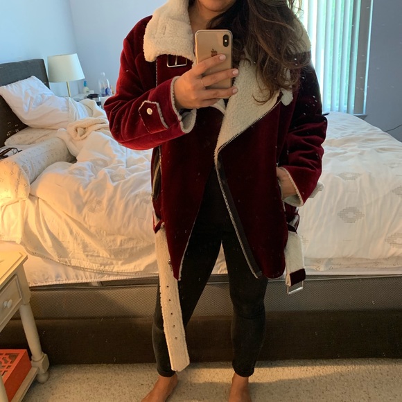 Storets Uella Velvet Aviator Jacket - Picture 7 of 8